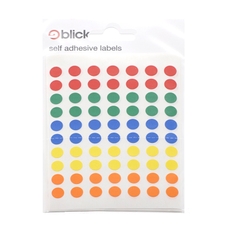 Assorted Coloured Circular Stickers - Pack of 350 Labels